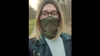 Sissy First time enfemme public in Leather