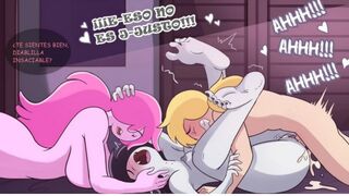 Dulce Princesa y Marceline se Turnan para ser folladas por fin - Hora de Aventura Hentai