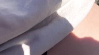 Beach adventure ends with hot outdoor sex! Amateur Milf!