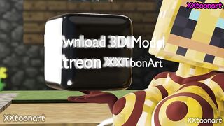 Minecraft Hentai (我的世界) - Female Ender Man Blowjob big tits