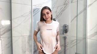 Dry Vs Wet Sexy Transparent T-shirt