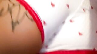 Scottish curvy slut loves fucking herself while her family is busy