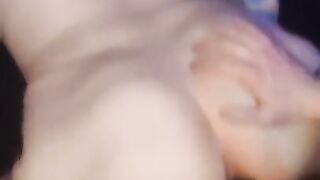 Blonde fuckdoll filled with PLUG and SLEEVE, used in doggy