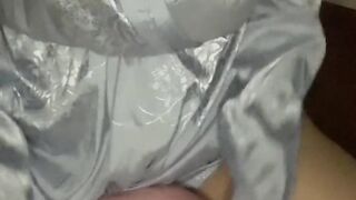 Humping pillow on camera for first time ????