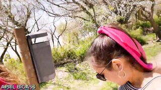 Threesome ,Two sluts thirsty for yellow piss, drink more than 3 liters in public, Argentinian National Park!!