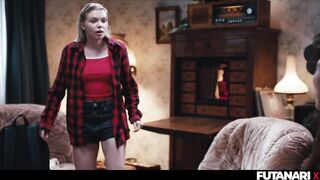 Shemale Magic Whisper - Shelena Grows Futa Cock in Transgender Threesome Surprise