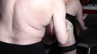 Fat slave vitgun's 60th birthday spanking (part 2)