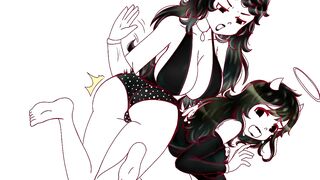 ASMR Las nalgadas hacia Alice Angel