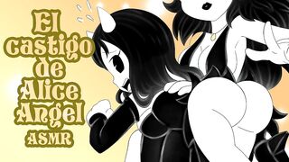 ASMR Las nalgadas hacia Alice Angel